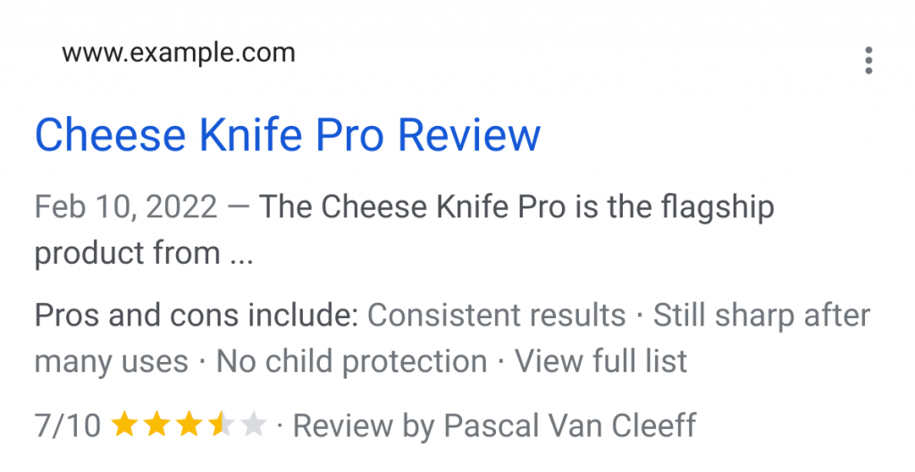Product Review Structured Data Update