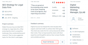ZyLab feedback on SEO services