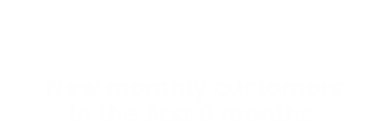 Franchise New Monthly Customers Infographics
